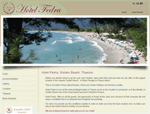 Tablet Screenshot of hotel-fedra.com